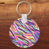 明るいジグザグ形Keychain キーホルダー (正面)