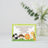 明るいジャングルサファリエンクロージャブックリクエストカード エンクロージャーカード (スタンド正面)