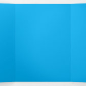 明るいスカイブルー無地のカラー背景デザイン 三つ折り招待状 (内部中)