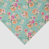 明るいスケッチの花柄パターン 薄葉紙 (詳細)