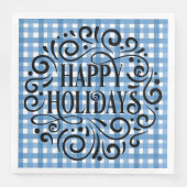 明るいスコッメリーティッシュパターンブルーと白シック (正面)