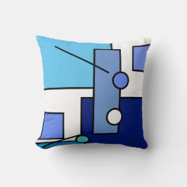 明るいスタイリッシュ抽象芸術アートジオメトリシェイプクッション クッション