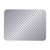 明るいスチールダイヤモンドプレート背景 マグネット (横)