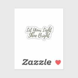 明るいステッカーに光を当てる シール