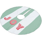 明るいストライプのグリモダンーン"喜び"タイポグラフィ ブラッシュドポリエステルツリースカート (アングル)