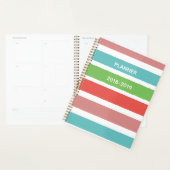 明るいストライプのプランナー プランナー手帳 (ディスプレー)