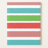 明るいストライプのプランナー プランナー手帳 (裏面)