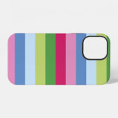 明るいストライプタフケースメイトiPhoneケース iPhoneケース (裏面横)