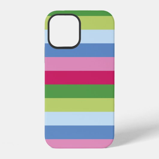 明るいストライプタフケースメイトiPhoneケース iPhoneケース (裏面)