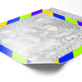 明るいストライプフレームフォト フォトプリント            (角)