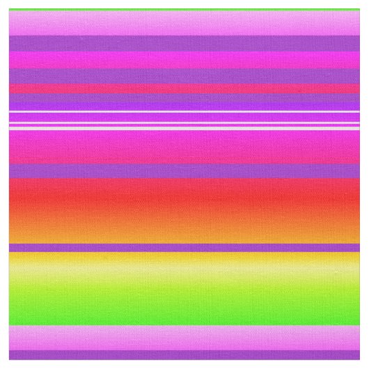 明るいストライプ紫色の緑の赤数々の色 ファブリック (クローズアップ)