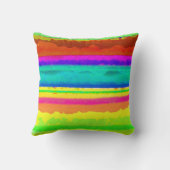 明るいストライプ クッション (裏面)