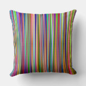 明るいストライプ クッション (裏面)