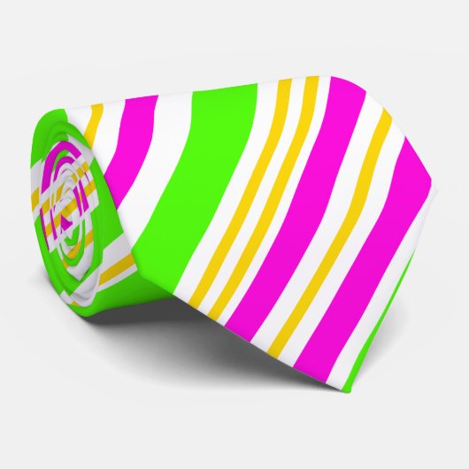 明るいストライプ ネクタイ (ロール)