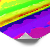 明るいストライプ ポスター (角)