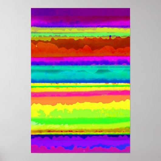 明るいストライプ ポスター (正面)