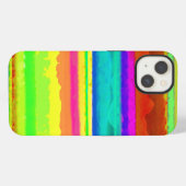 明るいストライプ iPhoneケース (裏面横)