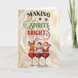 明るいスピリット ワイングラス クリスマス