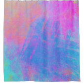 明るいスプ多彩ラッシュ シャワーカーテン (正面)