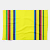 明るいセラピストライプーのキッチンタオル キッチンタオル (横)