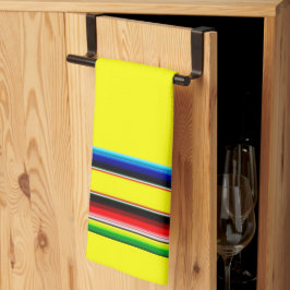 明るいセラピストライプーのキッチンタオル キッチンタオル