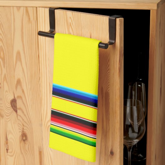 明るいセラピストライプーのキッチンタオル キッチンタオル (三つ折り)