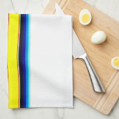 明るいセラピストライプーのキッチンタオル キッチンタオル (四つ折り)