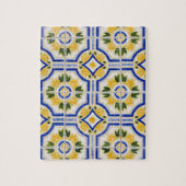 明るいタイル模様（ポルトガル） ジグソーパズル (縦)