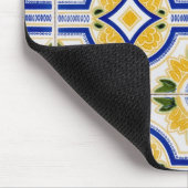 明るいタイル模様（ポルトガル） マウスパッド (コーナー)