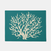 明るいターコイズ航海のドールマット敷物 ドアマット (正面)