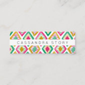 明るいダイヤモンドの水の色のパターモダンン スキニー名刺 (正面)