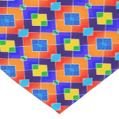 明るいダイヤモンドパターンデザインテーブルランナー ショートテーブルランナー (コーナー)