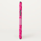 明るいダマスク織のショッキングピンクのカスタムなiphoneの場合 Case-Mate iPhoneケース (裏面/右)