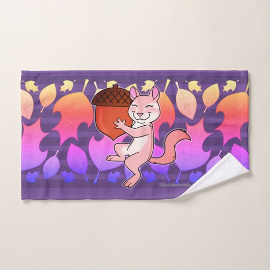 明るいチムンク –  ハンドタオル (ハンドタオル)