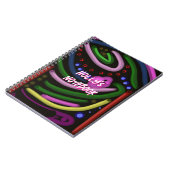 明るいチューブのスパイラルフォトノートブック ノートブック (左側)