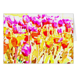 明るいチューリップの芸術