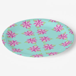 明るいティール（緑がかった色）（緑） ペーパープレート