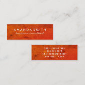 明るいテクスはっきりしたチャ スキニー名刺 (正面/裏面)