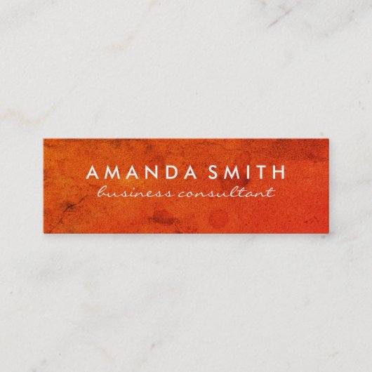 明るいテクスはっきりしたチャ スキニー名刺 (正面)