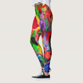 明るいテクスチャシェイプ レギンス (左)