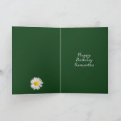 明るいデイジーカスタム写真 –  ノートカード (内部)