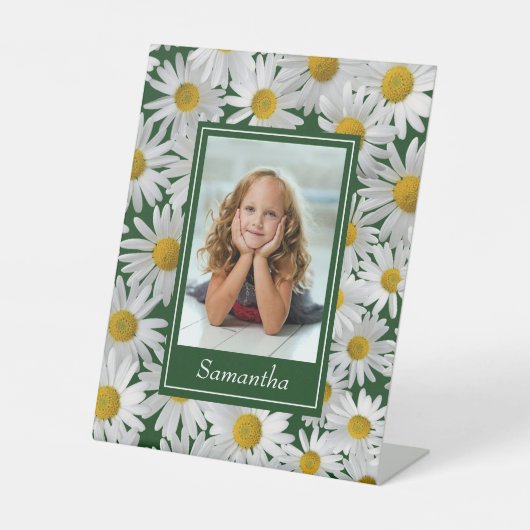 明るいデイジーカスタム写真- 台座サイン (正面)