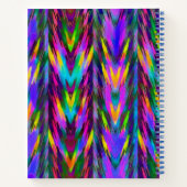 明るいトライバルシボロンモノグラム ノートブック (裏面)