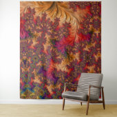 明るいトリップ（幻覚体験）のような眩しい分岐抽象芸術フラクタル タペストリー (インサイチュ)