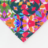 明るいドすてきパミンカラフルデコールアートコージー フリースブランケット (角)