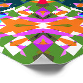 明るいドパすてきミンカラフルデコール壁ポスター ポスター (角)