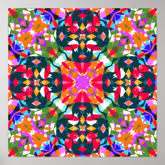 明るいドパすてきミンカラフルデコール壁ポスター ポスター (正面)