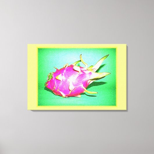 「明るいドラゴンフルーツ」かわいい写真。買今 キャンバスプリント (正面)