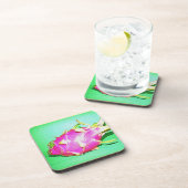 「明るいドラゴンフルーツ」かわいい写真。買今 コースター (右側)