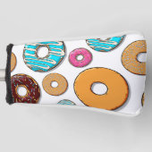 明るいドーナツお洒落なパターン ゴルフヘッドカバー (正面)